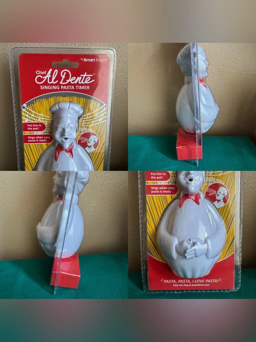 NWT Chef Al Dente Singing Pasta Timer